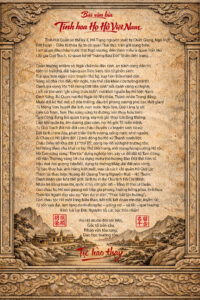 Bài văn bia tinh hoa Họ Hồ Việt Nam