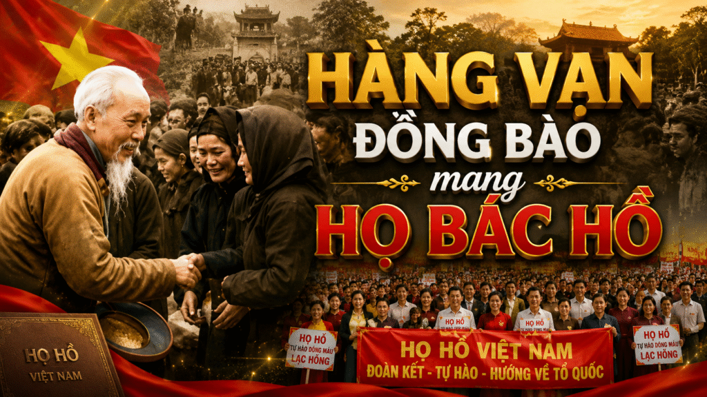 Hàng vạn đồng bào mang họ Bác Hồ